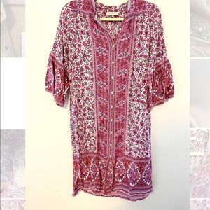 Spell designs pink tunic dress size S